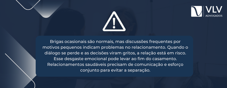 imagem explicativa - brigas se tornam frequentes
