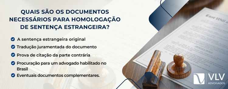 documentos homologação de sentença estrangeira