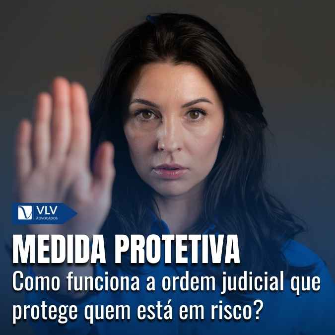 imagem de mulher em medida protetiva