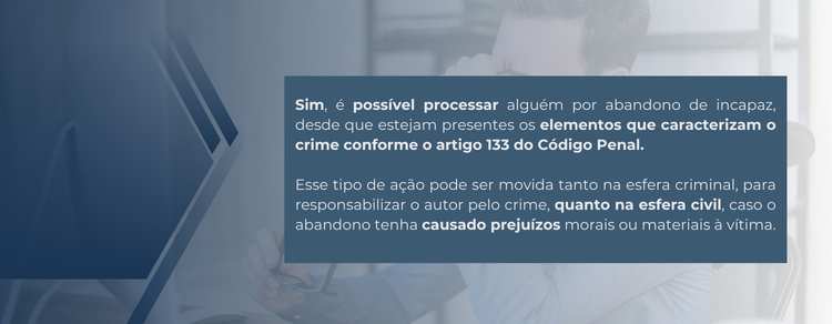imagem explicativa sobre crime de abandono. 