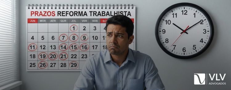 Prazos trabalhistas: tabela após a Reforma! 1 imagem ilustrando novos prazos da reforma trabalhista