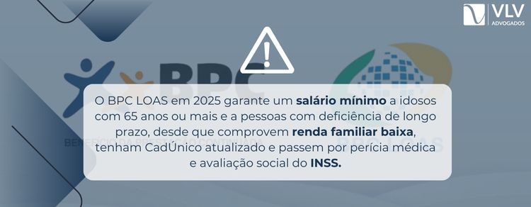 regras para receber o BPC LOAS em 2025
