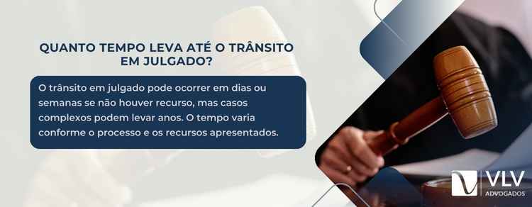 tempo que leva até o trânsito em julgado