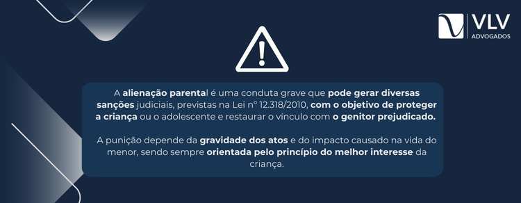 imagem explicativa sobre qual a punição para alienação parental. 