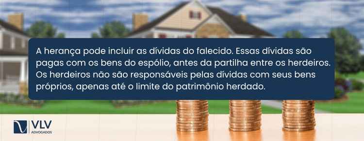 A herança abrange os bens, direitos e obrigações deixados pelo falecido.