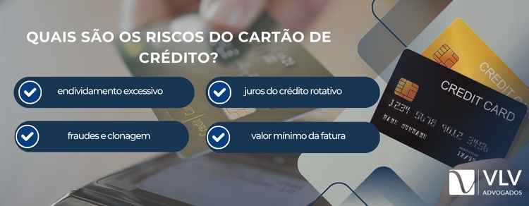O cartão de crédito pode ser uma ferramenta útil, mas também envolve riscos que podem comprometer a saúde financeira. O principal perigo é o endividamento, pois o uso descontrolado pode gerar uma dívida difícil de pagar devido aos juros altos do rotativo. 