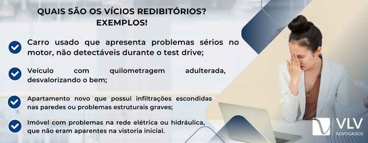 exemplos de vícios redibitórios
