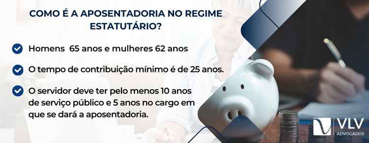 como é a aposentadoria no regime estatutário 