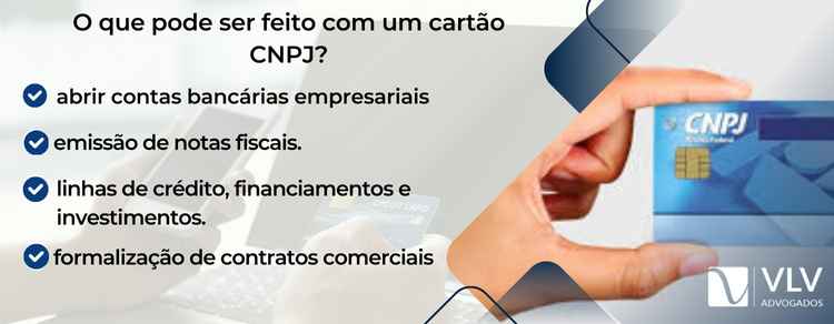 O que pode ser feito com um cartão CNPJ?