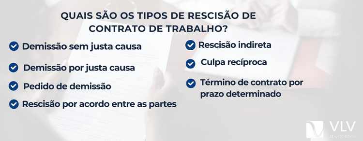 tipos de rescisão de contrato de trabalho