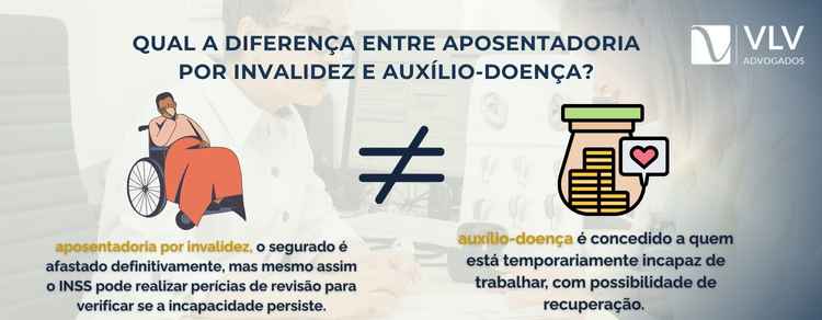 diferença entre aposentadoria por invalidez e auxílio-doença