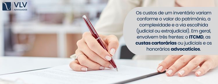 imagem falando dos custos do inventário