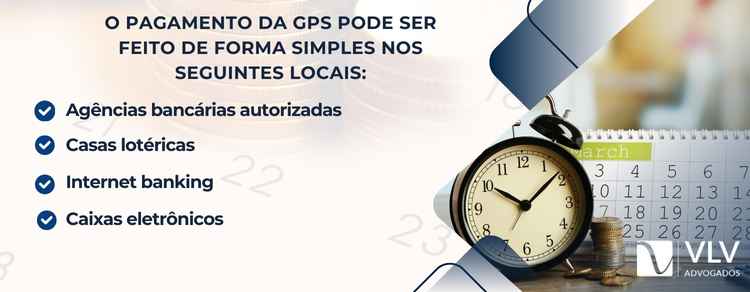 locais do pagamento da gps 