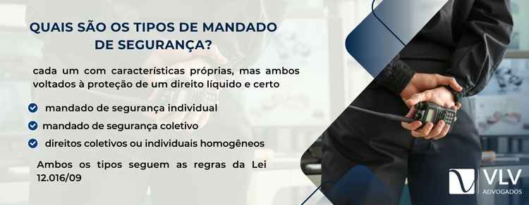 tipos de mandado de segurança