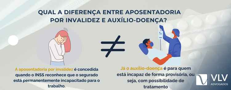  diferença entre aposentadoria por invalidez e auxílio-doença