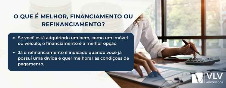financiamento ou refinanciamento?