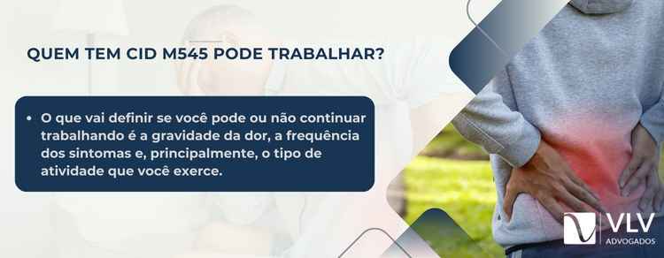 cid m545 pode trabalhar