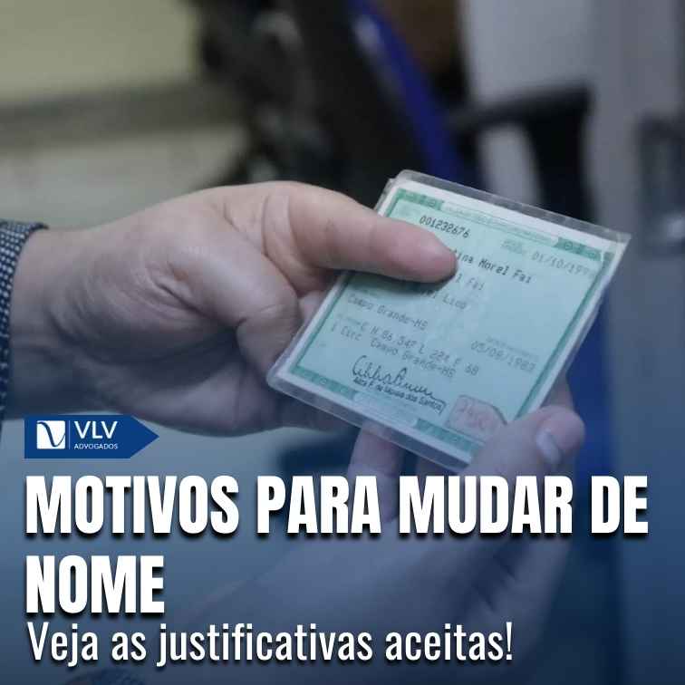 Quais os motivos aceitos para mudar de nome?
