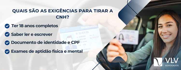 exigências para tirar a CNH