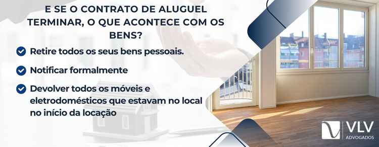 o que acontece com os bens no fim do aluguel