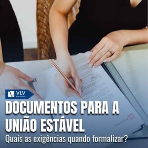 Documentos para formalizar uniao estavel