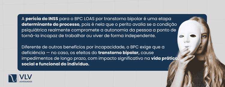 funcionamento da perícia para BPC LOAS por transtorno bipolar.