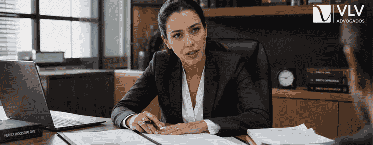 Ações possessórias: tipos, requisitos e como funciona? 3 Advogada analisando documentos de ação possessória