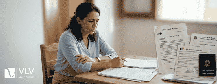 Auxílio-doença: o auxílio por incapacidade temporária! 1 mulher buscando auxílio-doença