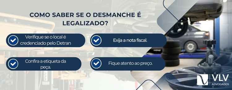 como saber se o desmanche de carros é legalizado