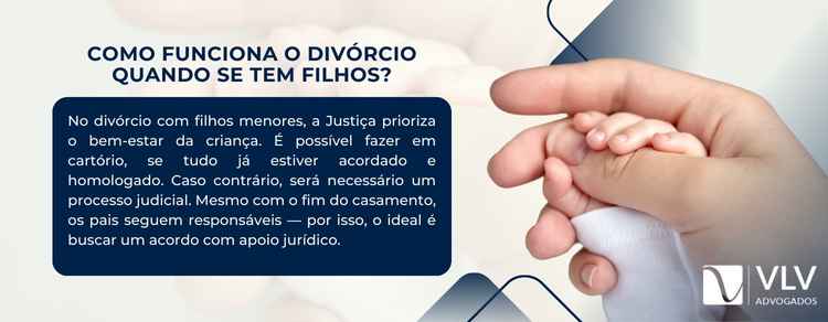 banner explicativo como funciona o divórcio quando se tem filhos