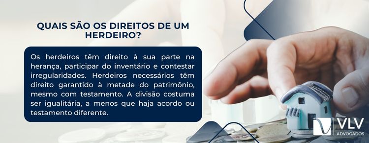 tabela explicativa sobre quais são os direitos de um herdeiro