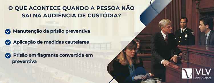 o que acontece quando a pessoa não sai na audiência de custódia