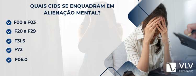 CIDS que se enquadram em alienação mental
