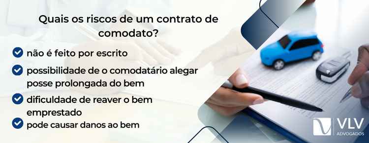 riscos de um contrato de comodato