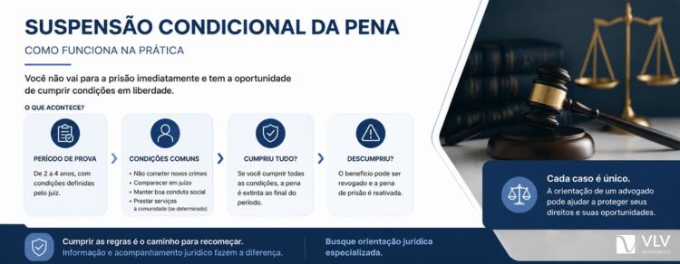 Suspensão condicional da pena pode evitar a prisão! 2 O que acontece na suspensão condicional da pena?
