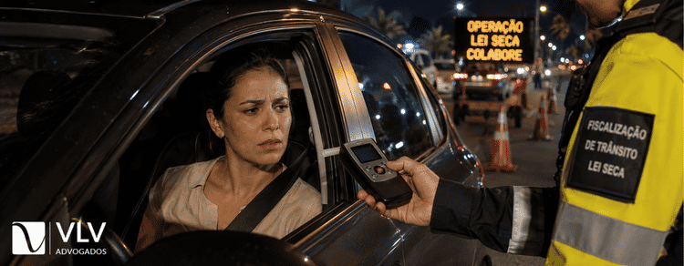 Motorista pensando em recusar o teste do bafômetro