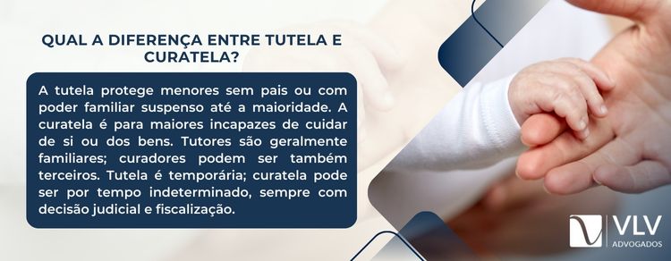 diferença entre tutela e curatela