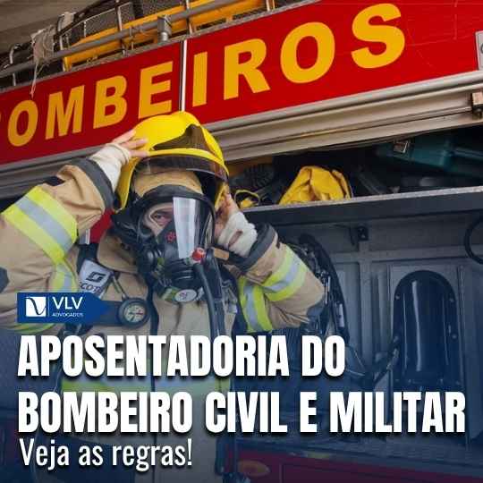 imagem representando aposentadoria do bombeiro civil e militar
