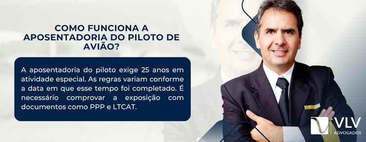 funcionamento da aposentadoria do piloto de avião