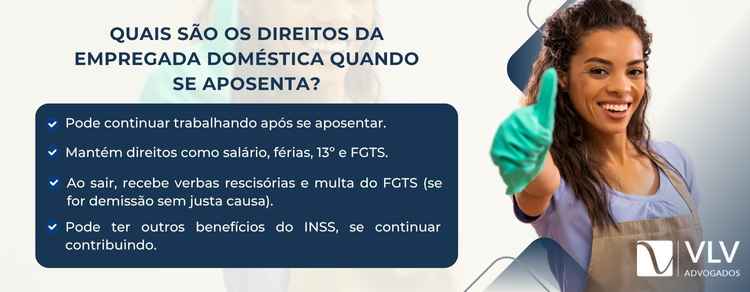 direitos da empregada doméstica quando se aposenta