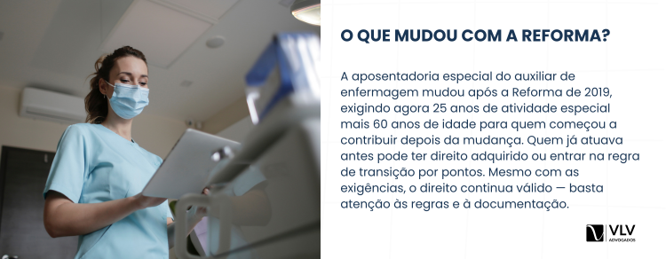 aposentadoria especial do auxiliar de enfermagem