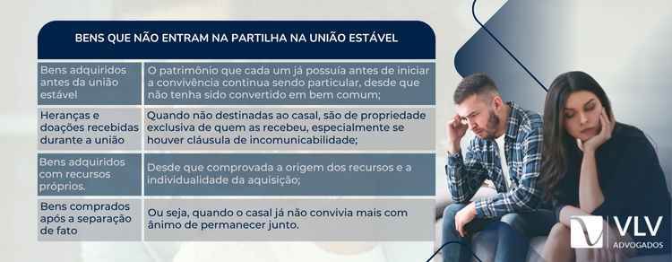 bens que não entram na partilha de bens na união estável