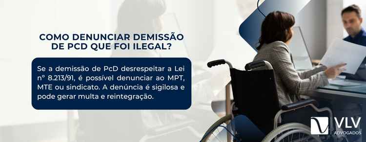 denunciar demissão de PcD