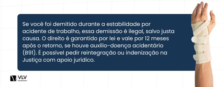 O que fazer se for demitido na estabilidade por acidente de trabalho?