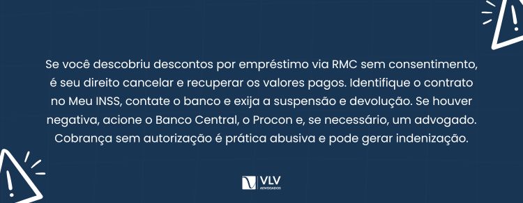 Como cancelar o empréstimo sobre a RMC