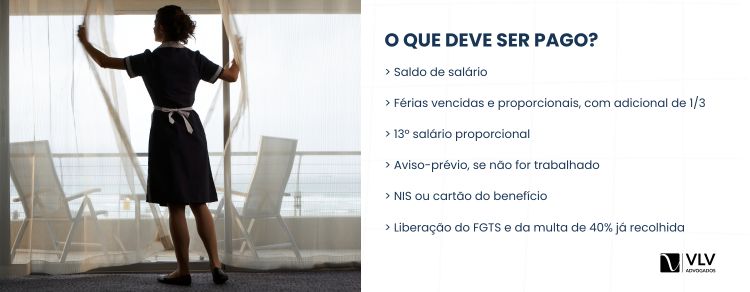 O que deve ser pago na rescisão de empregada doméstica?