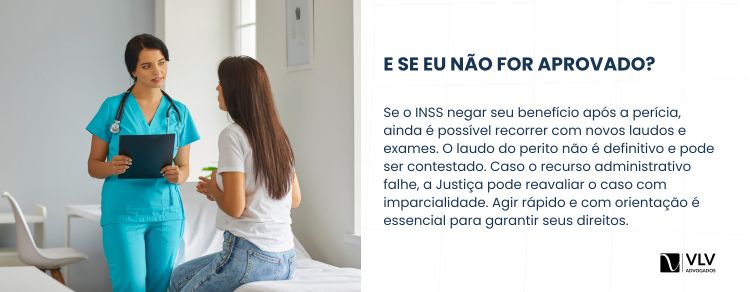 o que fazer se não for aprovado na perícia médica