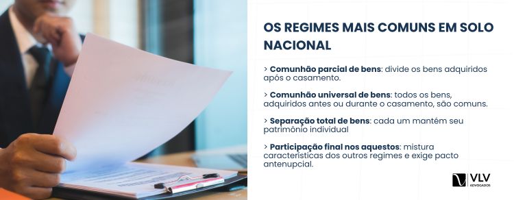 não considerar os tipos de regime de bens no divorcio
