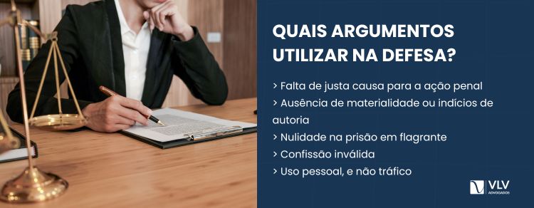 Quais argumentos usar na defesa preliminar por tráfico de drogas?