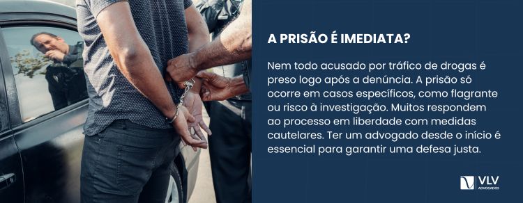 Quais são os direitos de quem foi denunciado por tráfico de drogas?
